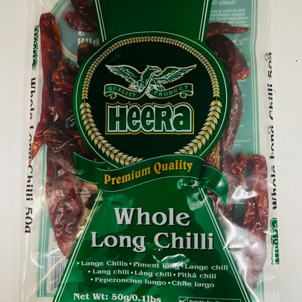 HEERA WHOLE LONG CHILLI 50GM