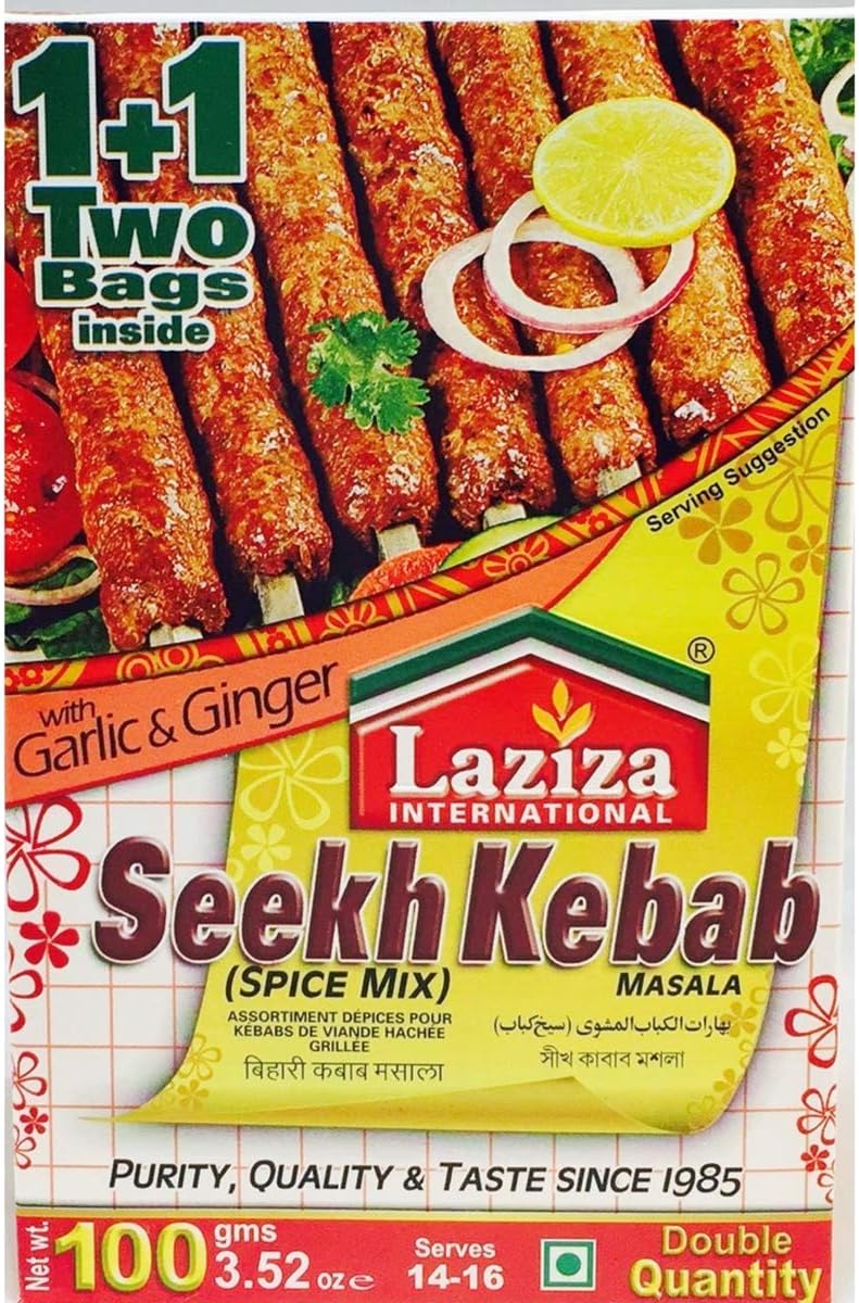LAZIZA SEEKH KEBAB MASALA 100GM